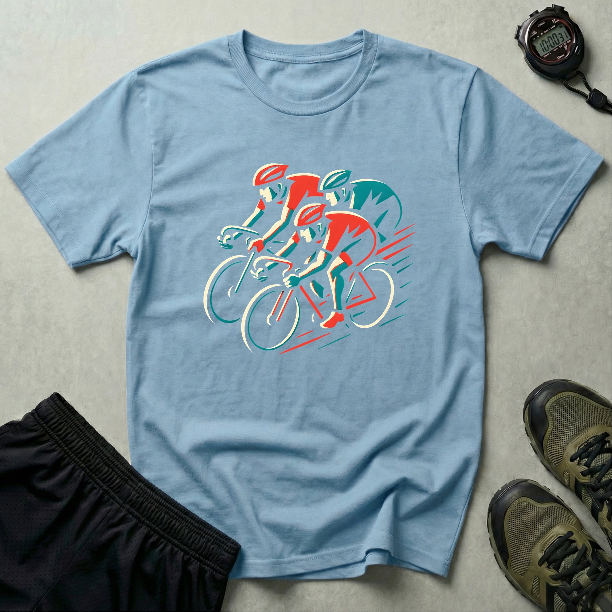 Cyclists Racing Scene T-Shirt