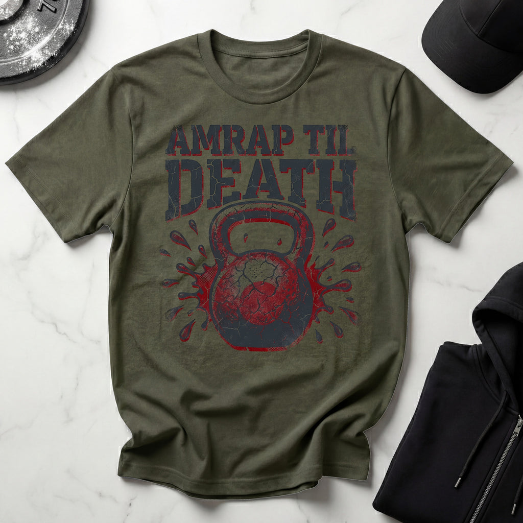 AMRAP Til Death Gym Tee Shirt