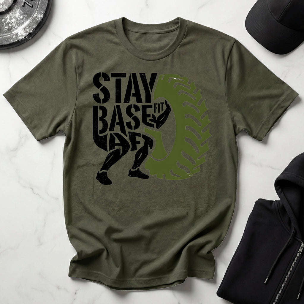 Stay Basefit Army Fitness Test Military Gymwear T-Shirt