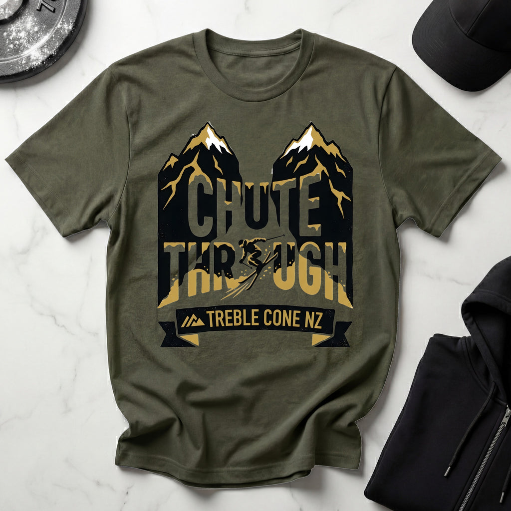 Chute Through Treble Cone Ski T-Shirt