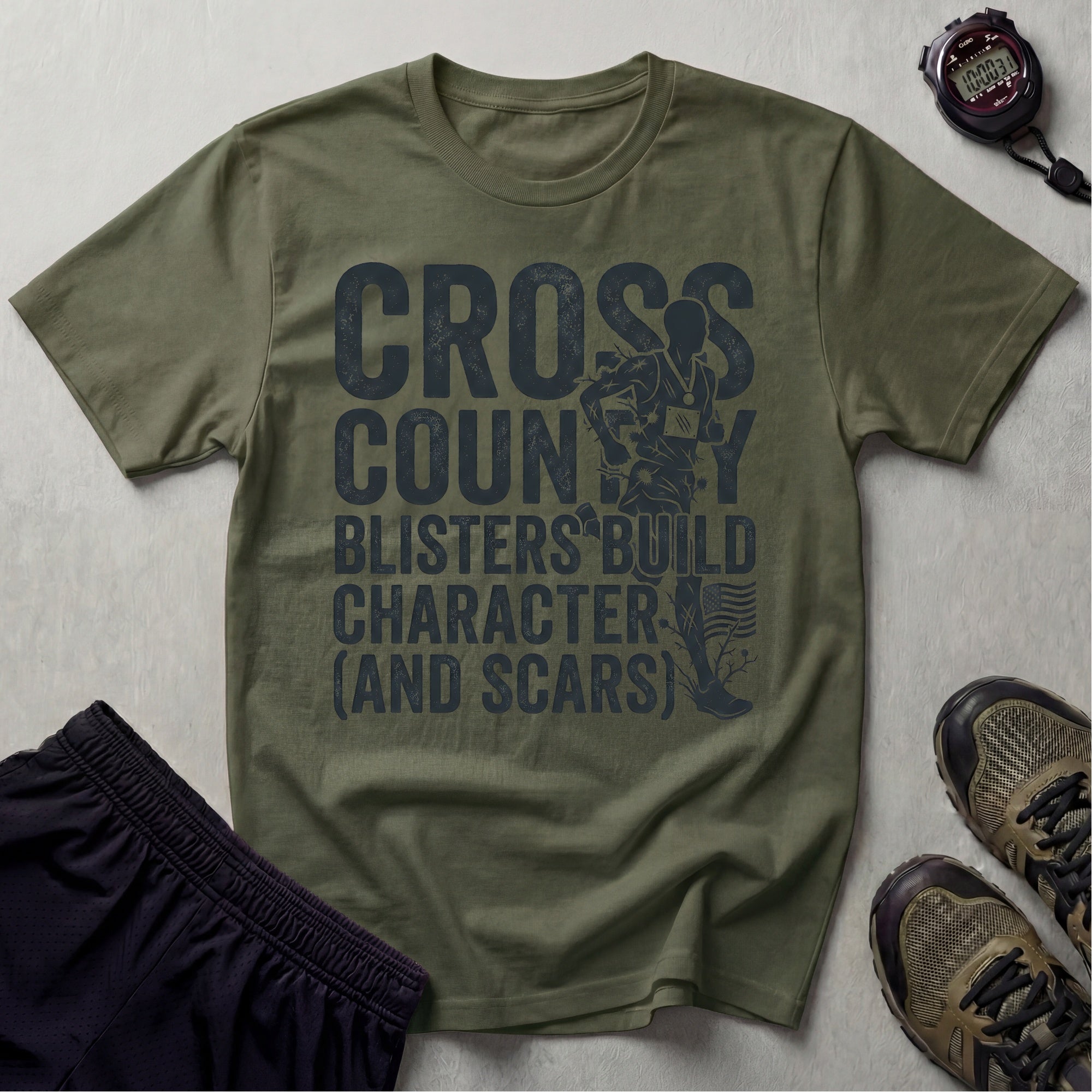 Cross Country Builds Character Gym T-Shirt