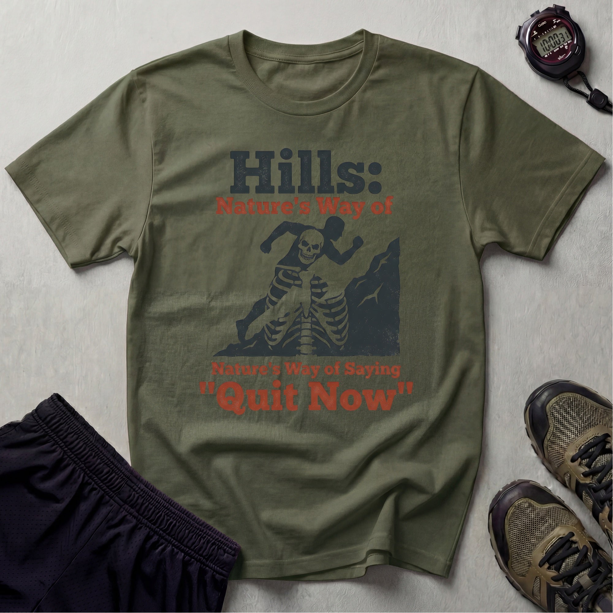 Cross Country Hills Quit Now Gym T-Shirt