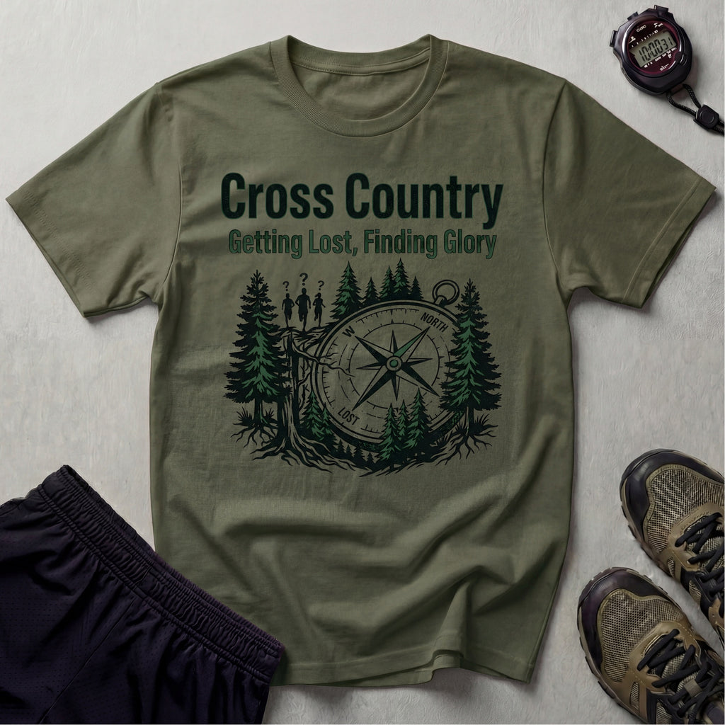 Cross Country Getting Lost Finding Glory Gym T-Shirt