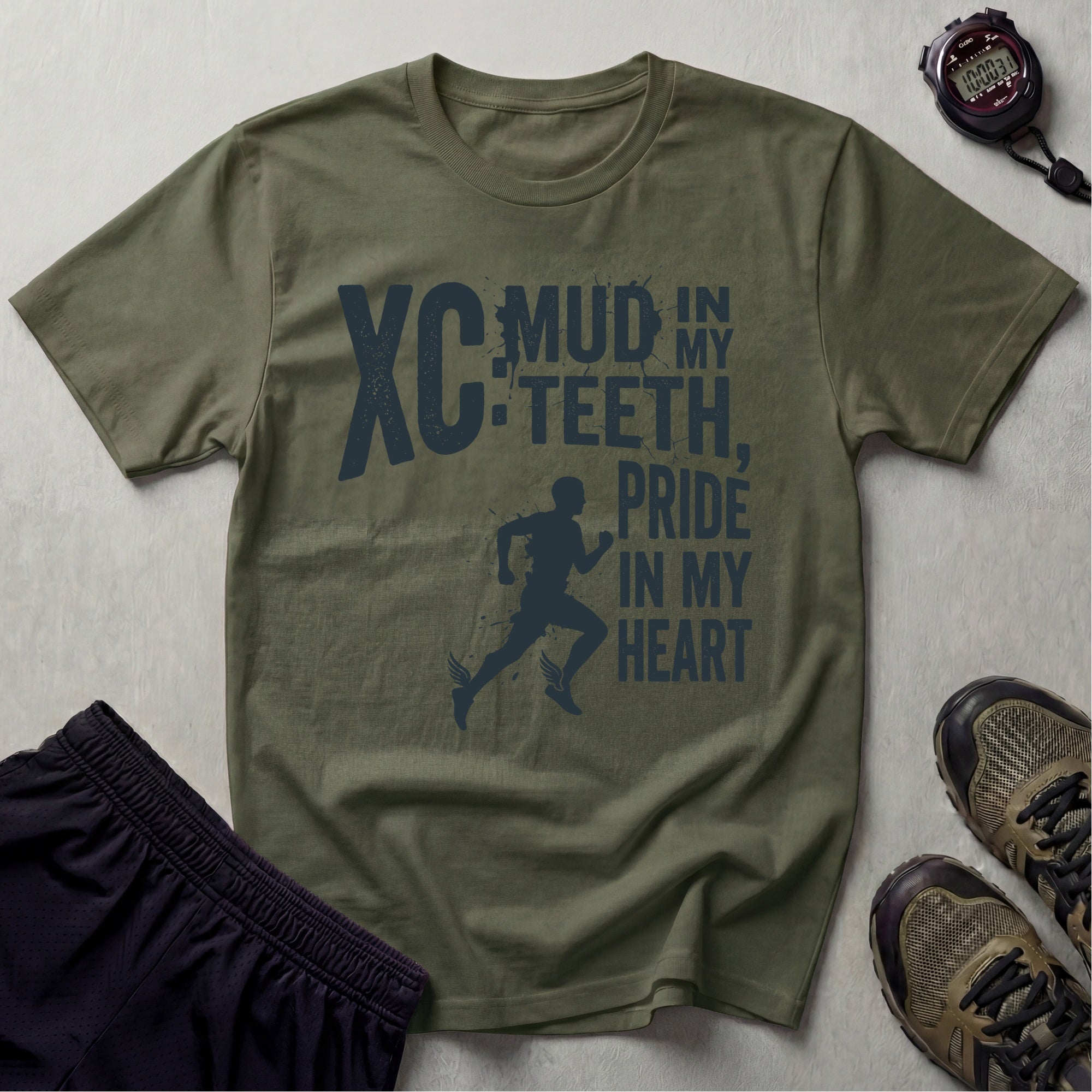 Cross Country Mud In My Teeth Gym T-Shirt