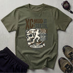 Cross Country Mud In My Teeth Graphic Gym T-Shirt