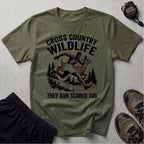 Cross Country Wildlife Run Scared Too T-Shirt