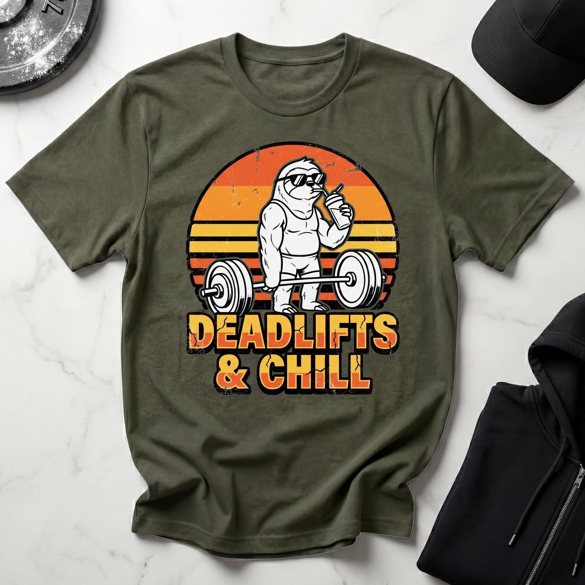 Deadlifts and Chill Gym T-Shirt