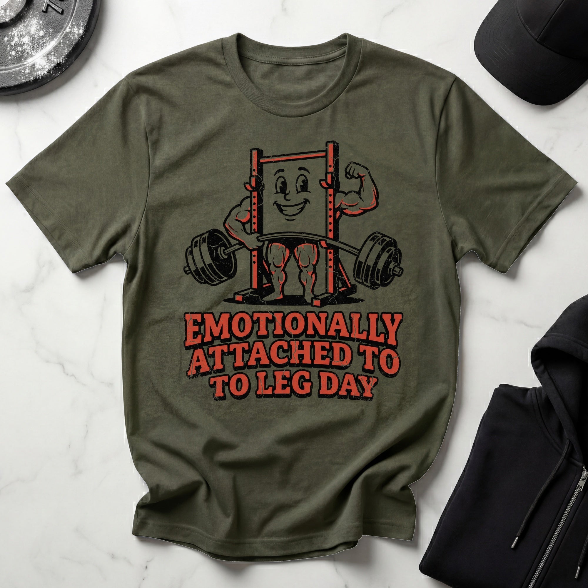 Emotionally Attached to Leg Day Gym T-Shirt