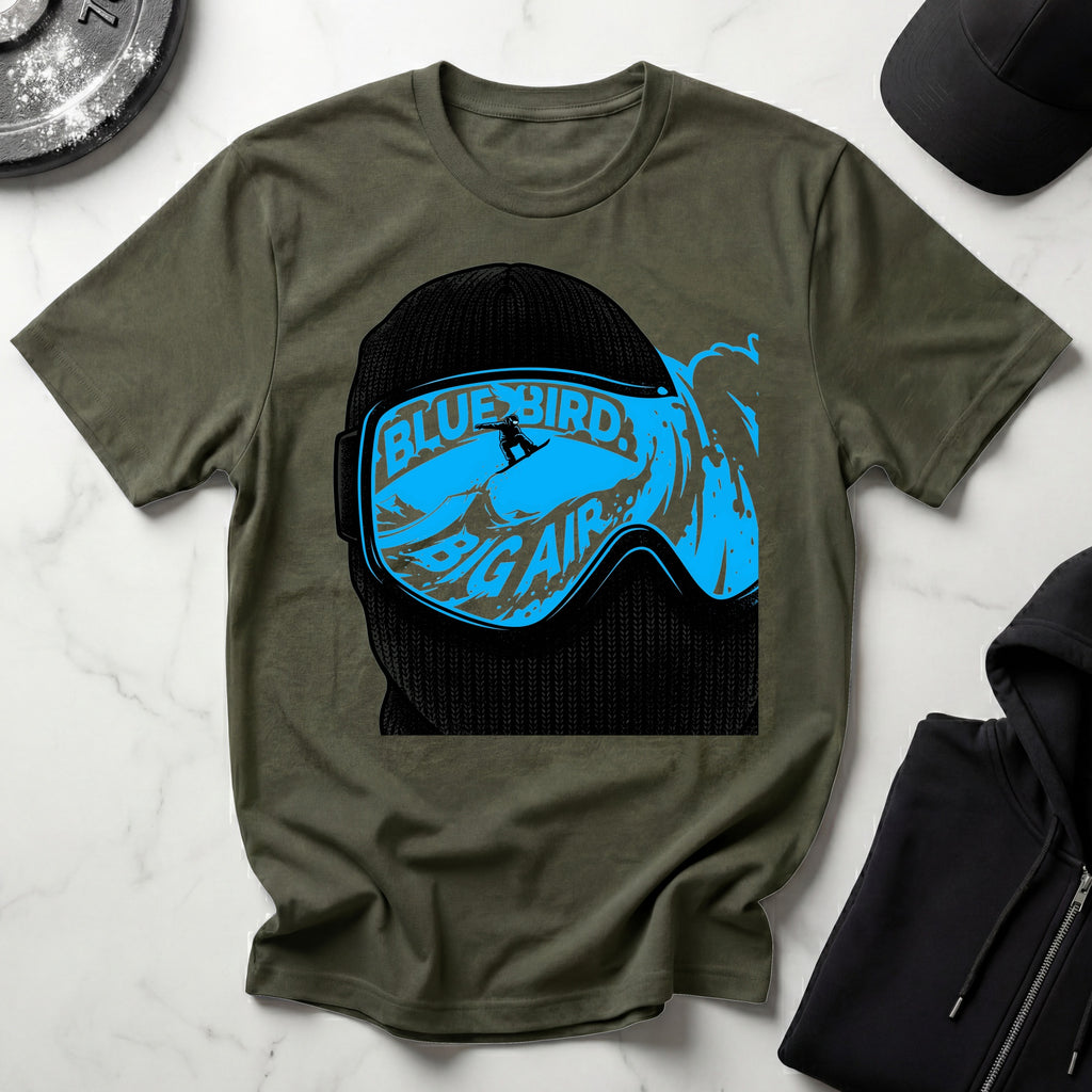 Snowboard Ski Mask Designer Gymwear T-Shirt