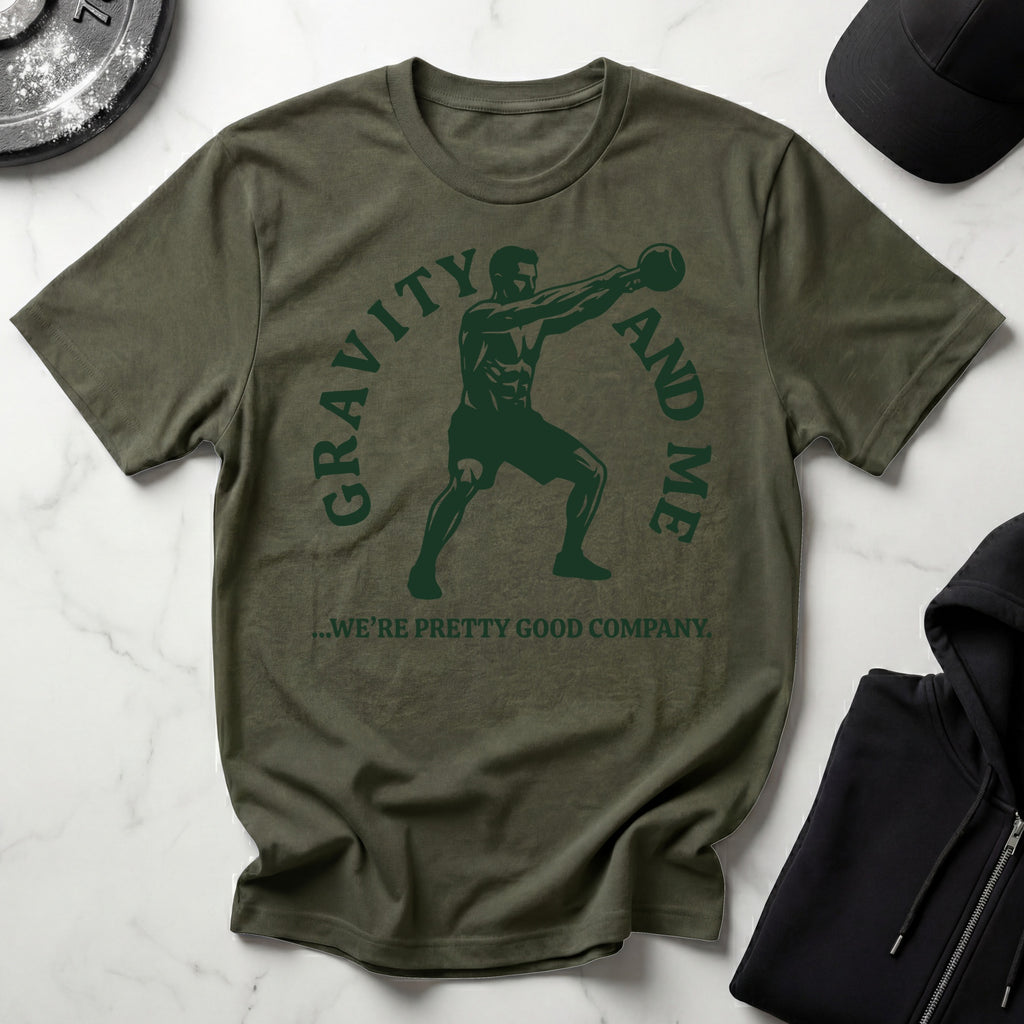 Gravity and Me Kettlebell Gym T-Shirt