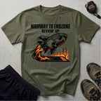 Gridiron Highway To Endzone Rev Up Gym T-Shirt