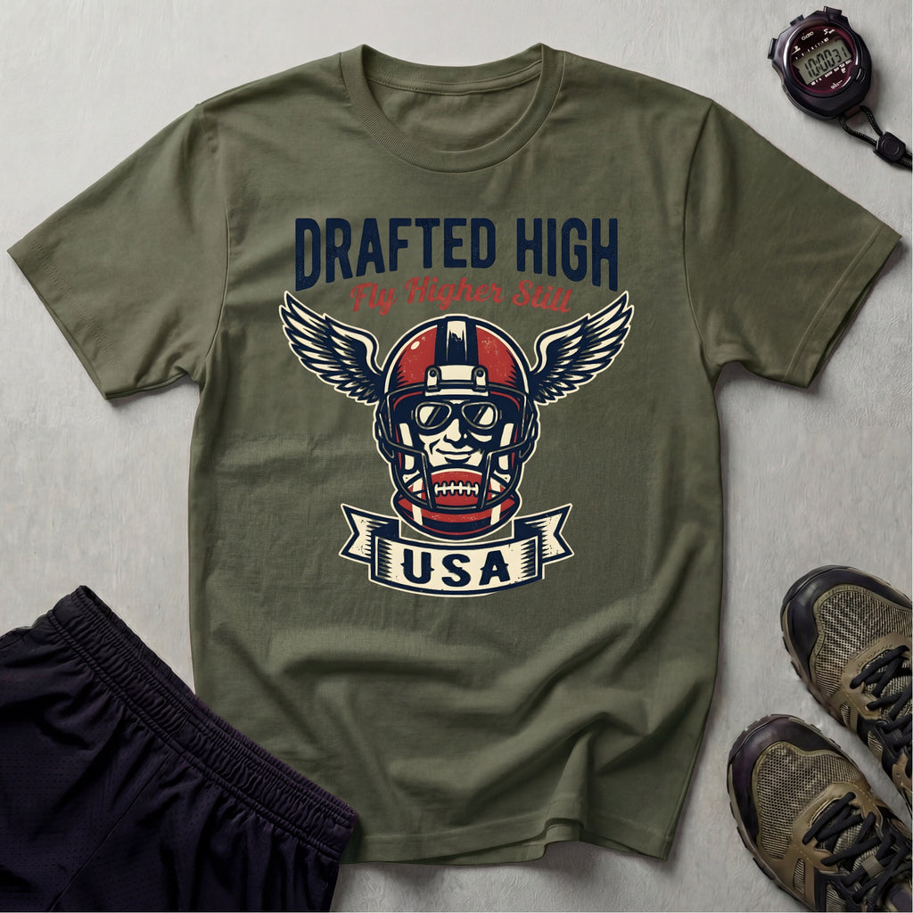 Gridiron Drafted High USA Gym T-Shirt
