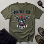 Gridiron Drafted High USA Gym T-Shirt