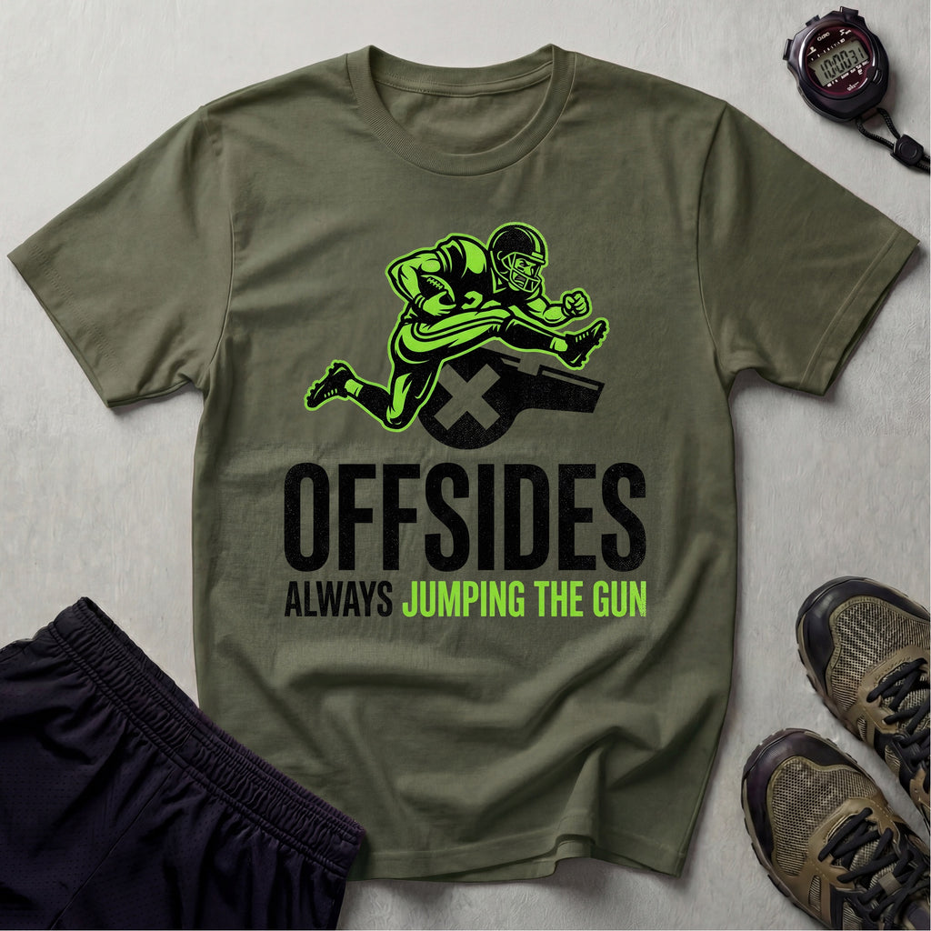 Gridiron NFL Offsides Jumping The Gun Gym T-Shirt