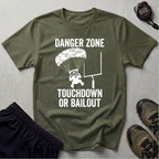 Gridiron Danger Zone Touchdown Or Bail Gym T-Shirt
