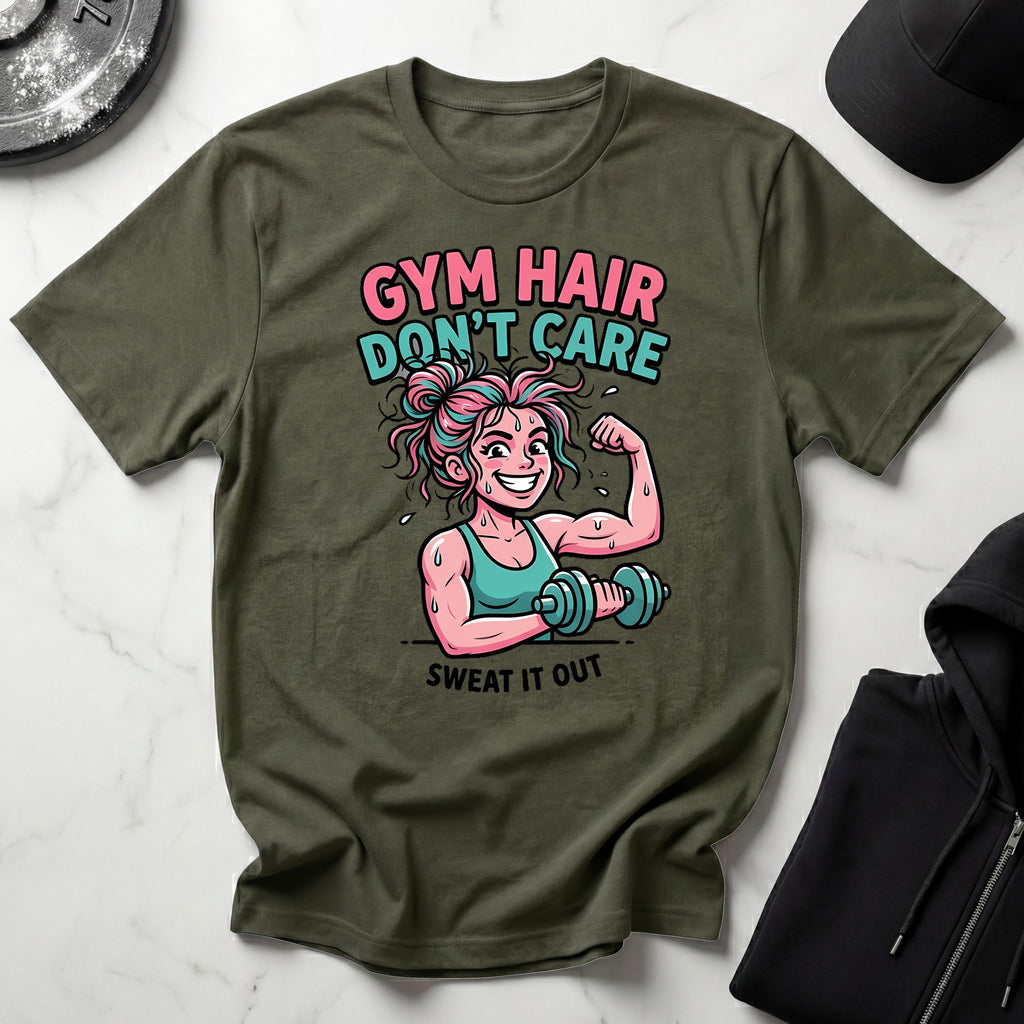 Gym Hair Dont Care Gym T-Shirt