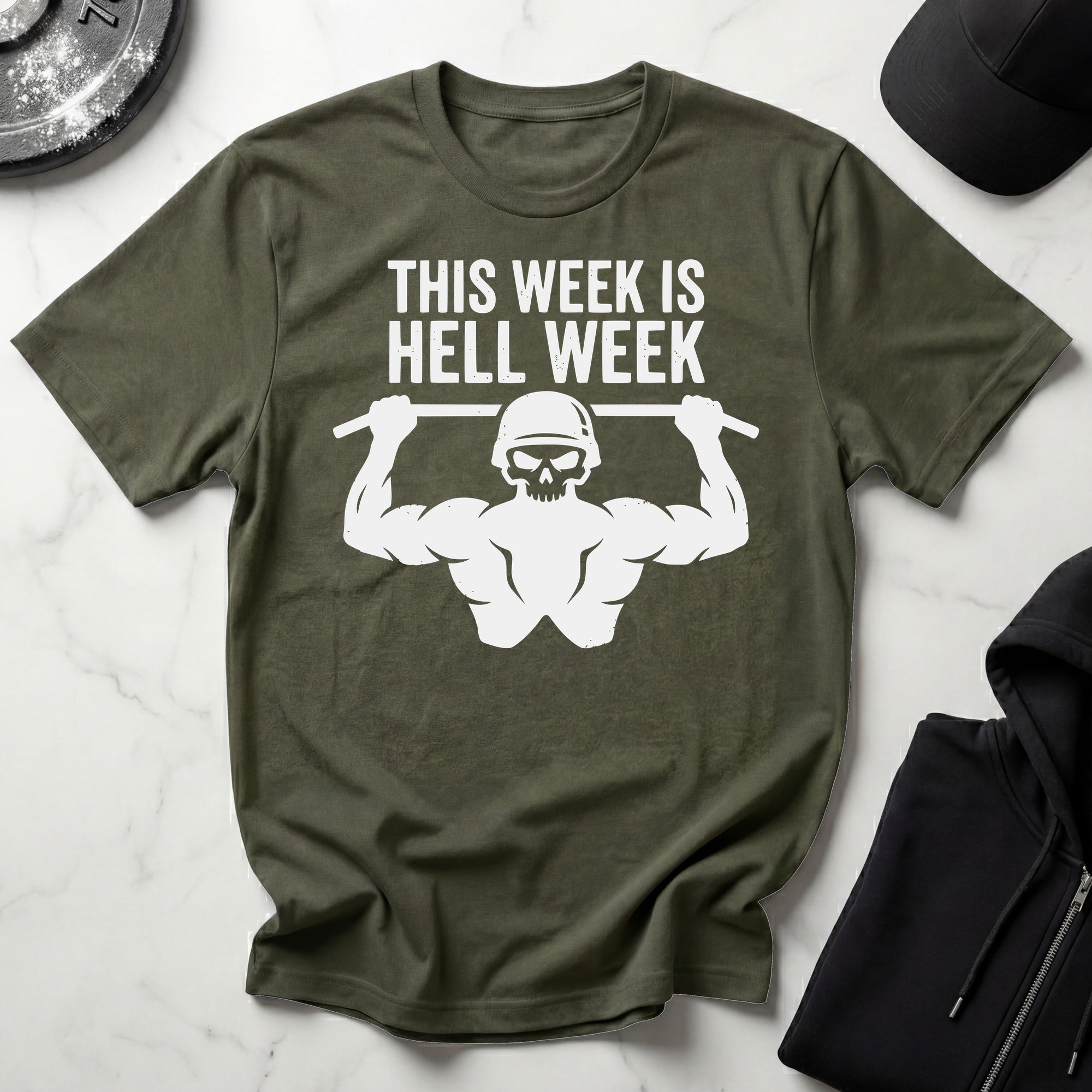 This Week Is Hell Week Dark Gym T-Shirt