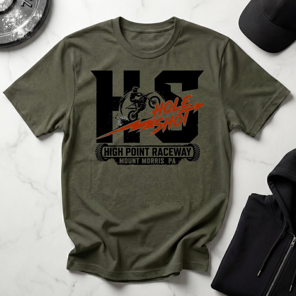 Hole Shot Dirt Biker Gymwear T-Shirt