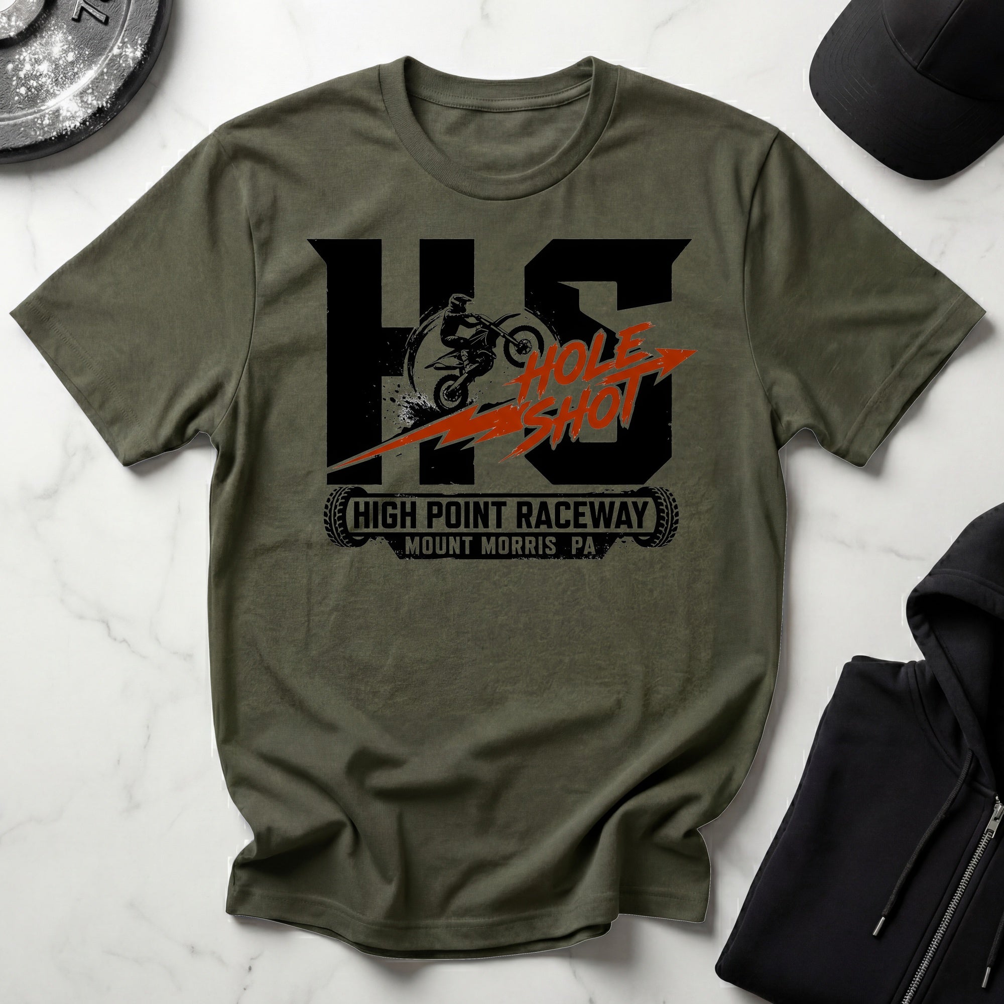 Hole Shot Dirt Biker Gymwear T-Shirt