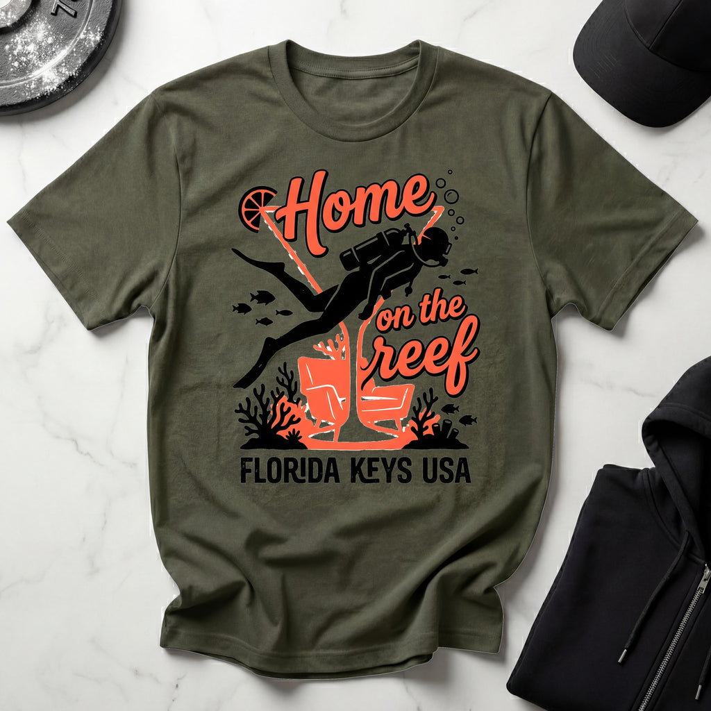 Home On The Reef Florida Keys Scuba T-Shirt