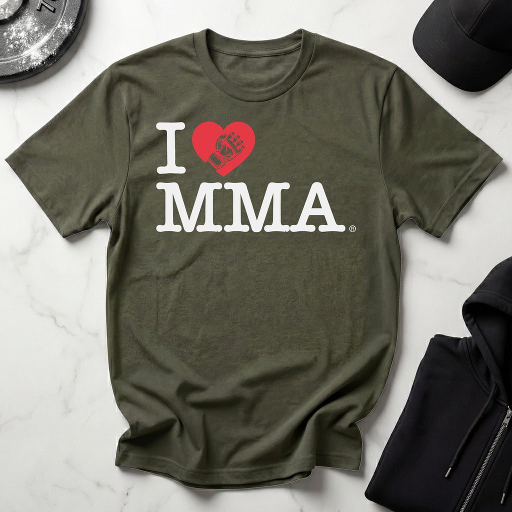 I Love MMA Dark Gym T-Shirt