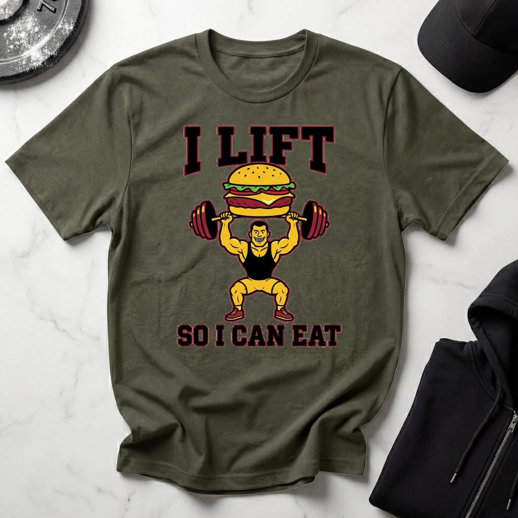 I Lift So I Can Eat Gym T-Shirt