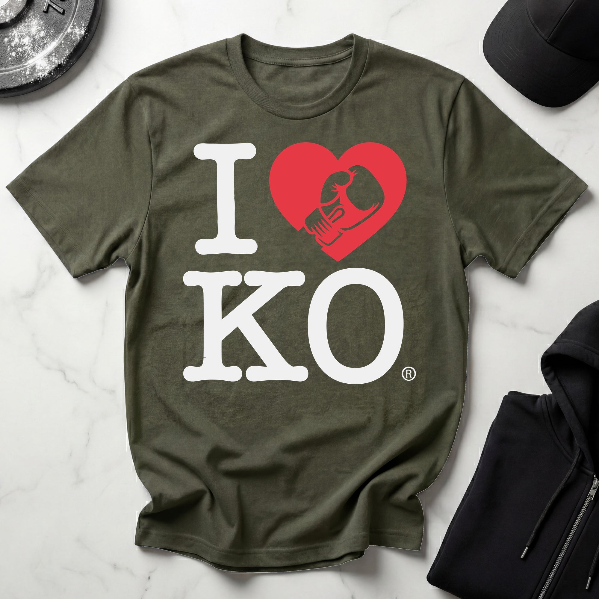I Love KO Dark Gym T-Shirt