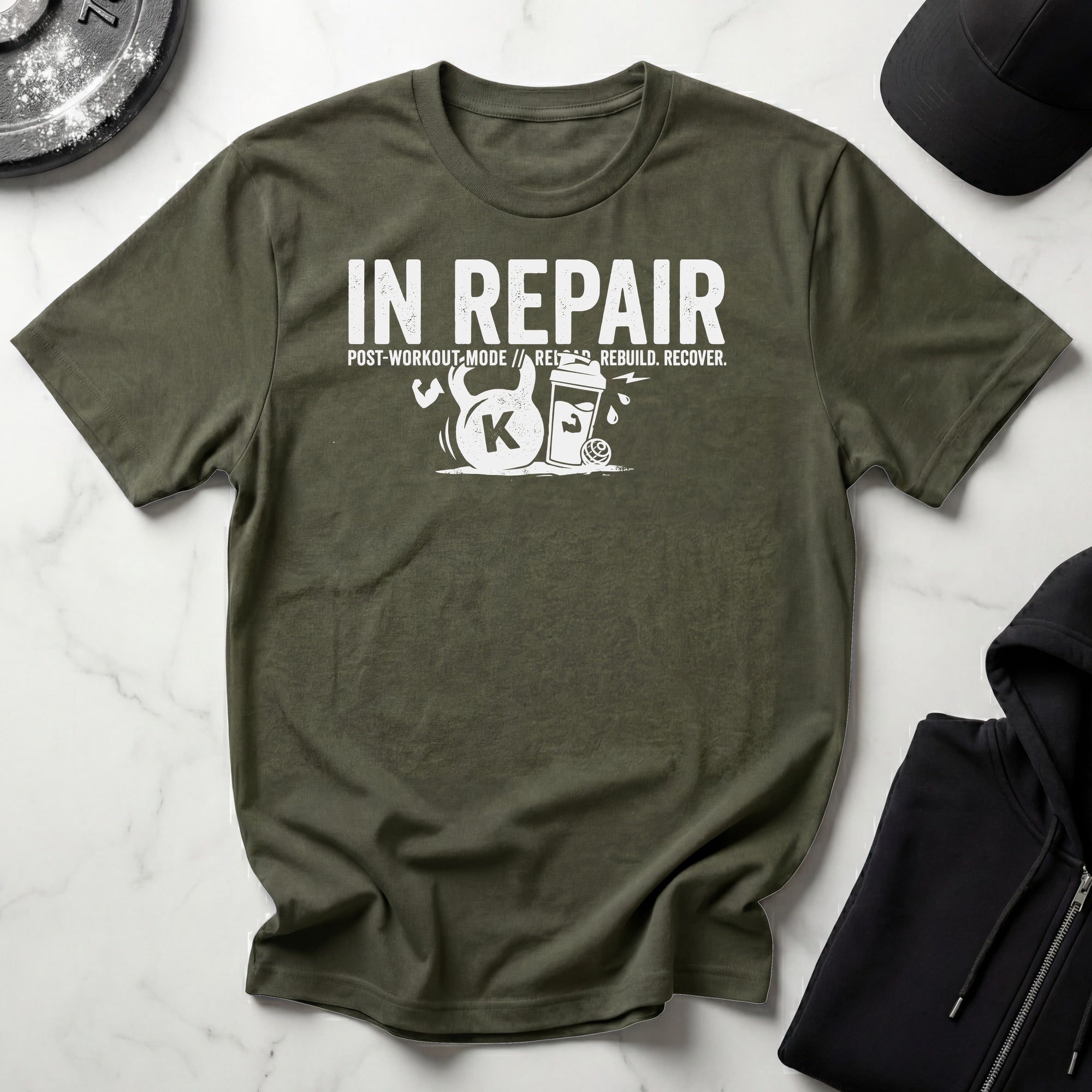 In Repair Post-workout Dark Gym T-Shirt