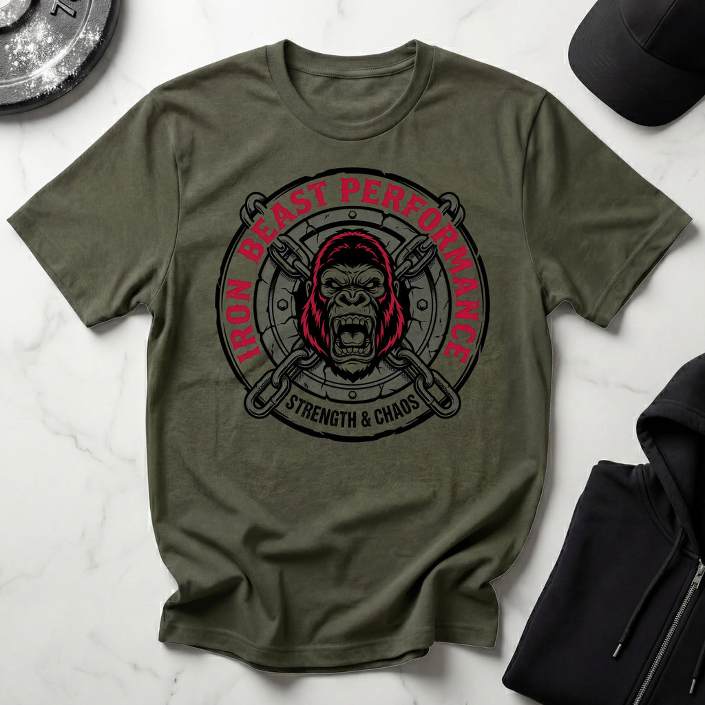 Iron Beast Performance Vintage Gym T-Shirt