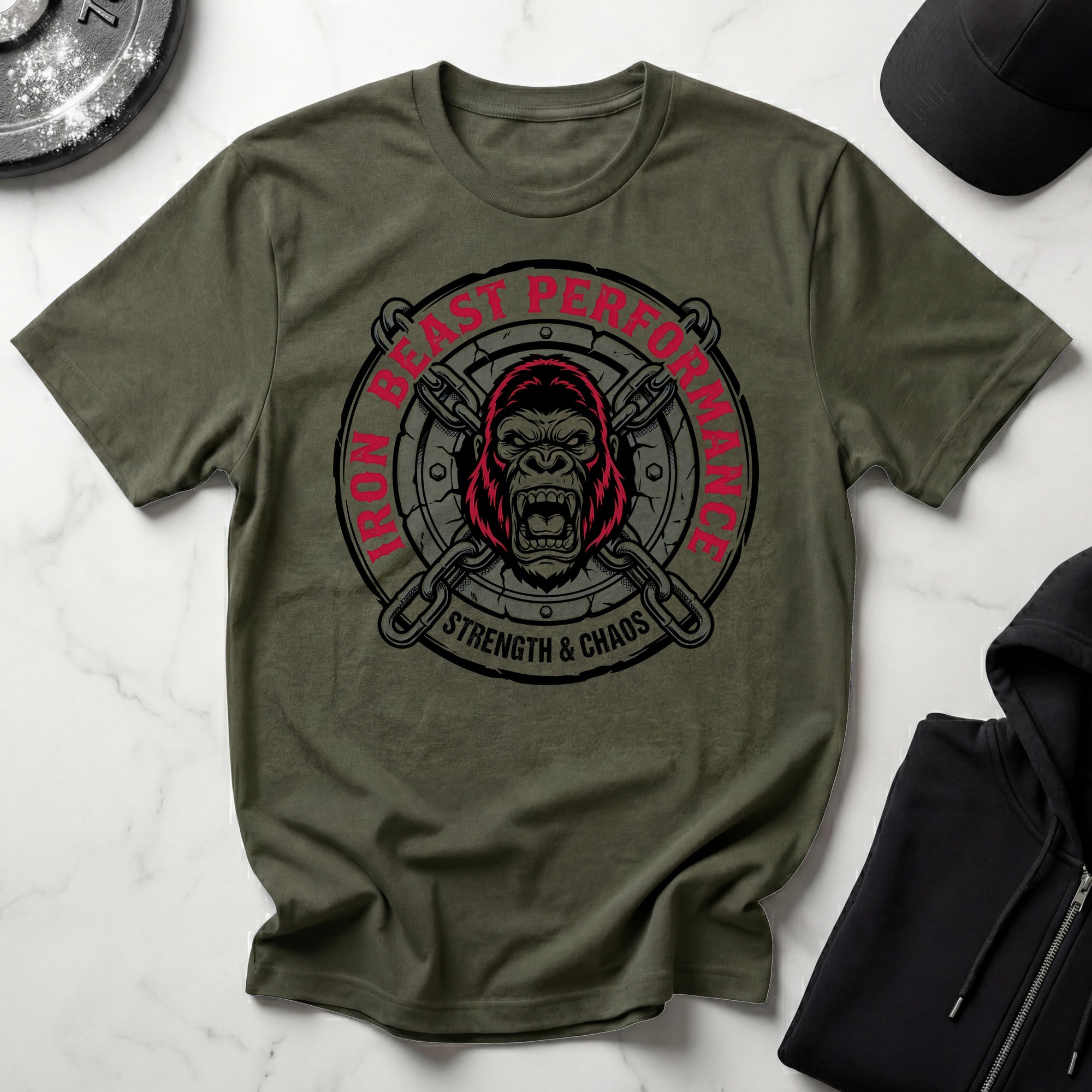 Iron Beast Performance Vintage Gym T-Shirt