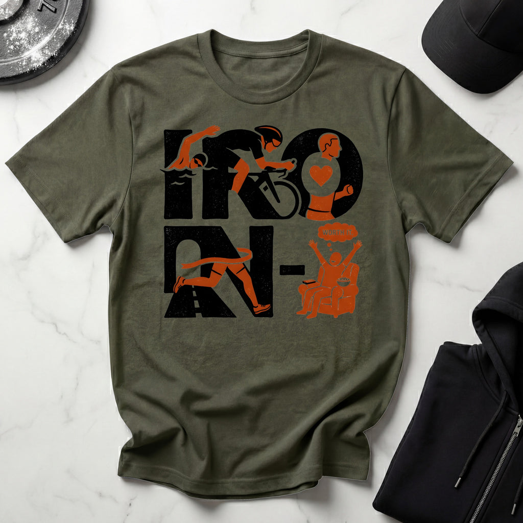 Ironman Triathlon Designer Gymwear T-Shirt