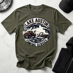 Lake Austin Towing Wakeboard Designer Gym T-Shirt