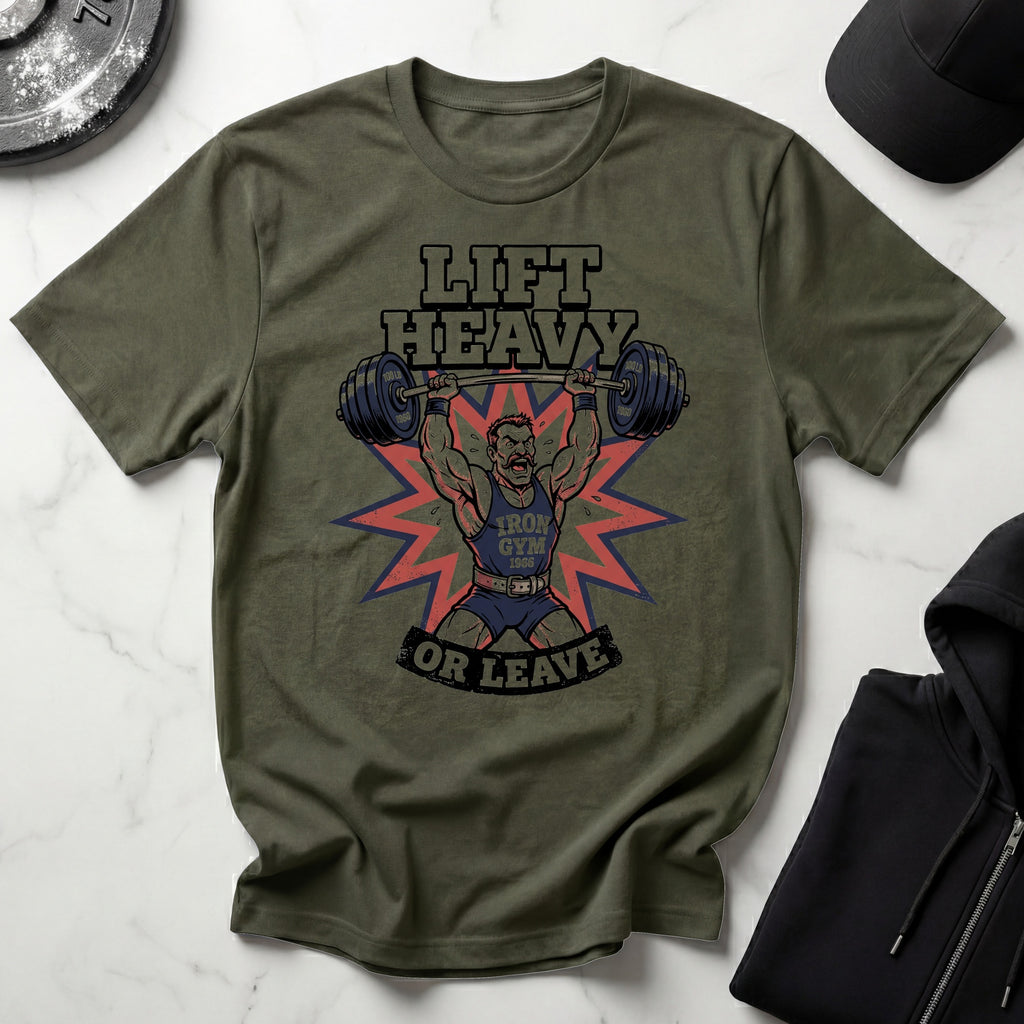 Lift Heavy Or Leave 60s Gym T-Shirt