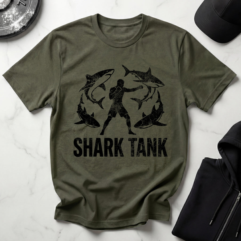 MMA Shark Tank Training Grunge black Gym T-Shirt
