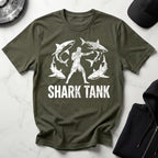 MMA Shark Tank Training Grunge white Gym T-Shirt