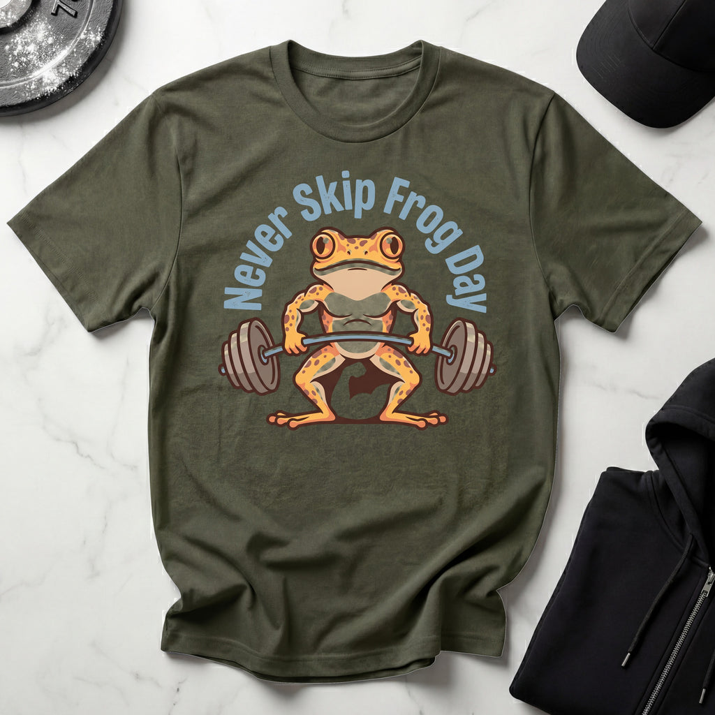 Never Skip Frog Day Vintage Gym T-Shirt