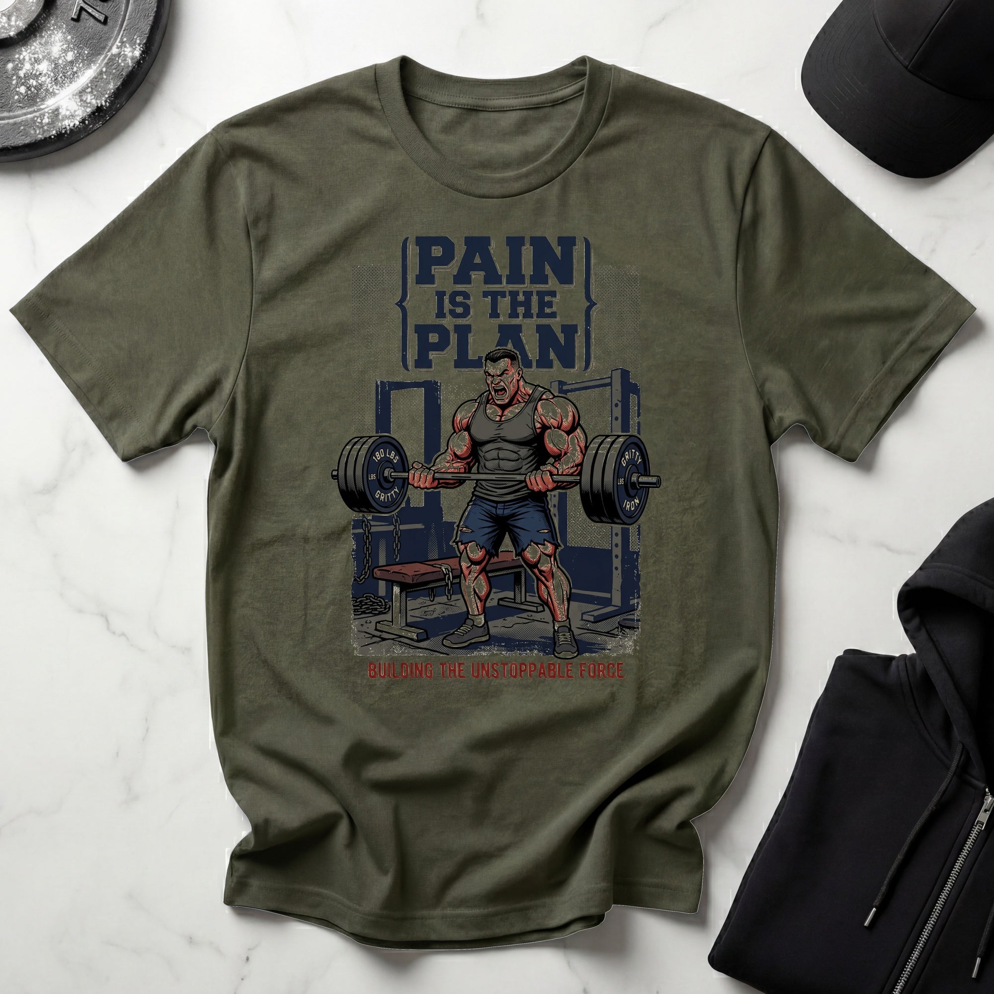 Pain Is The Plan 60s Gym T-Shirt