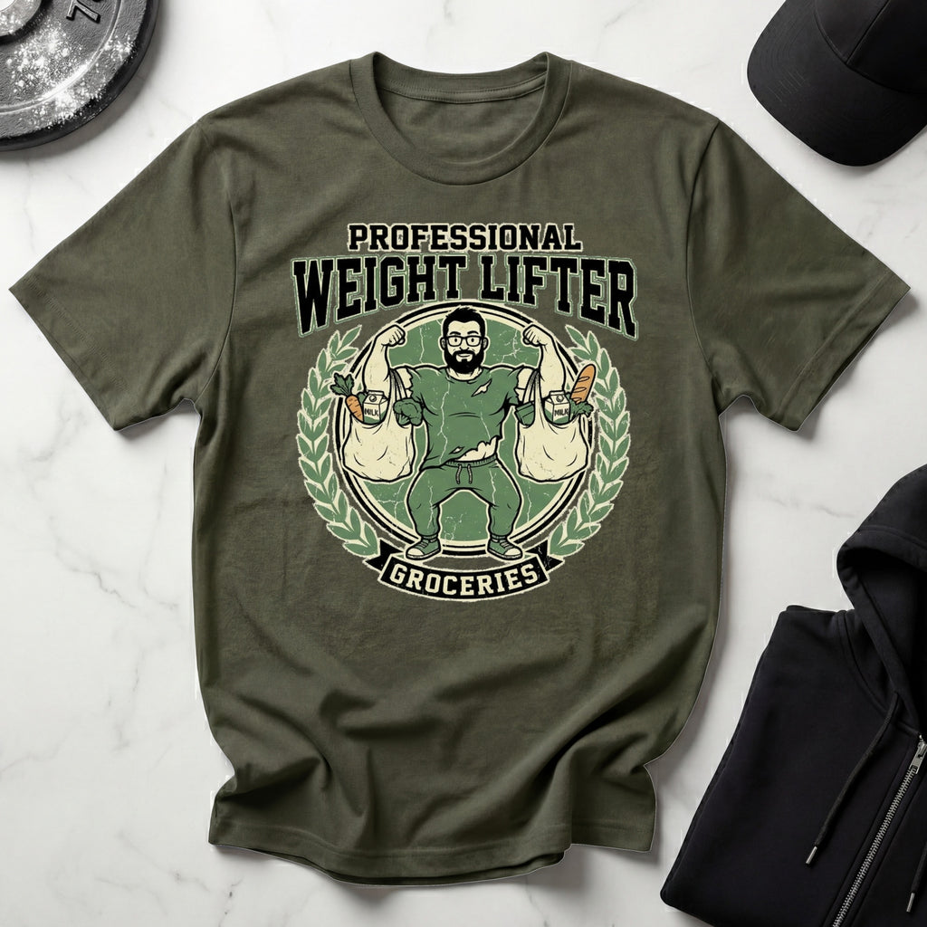 Professional Weight Lifter Groceries Gym T-Shirt