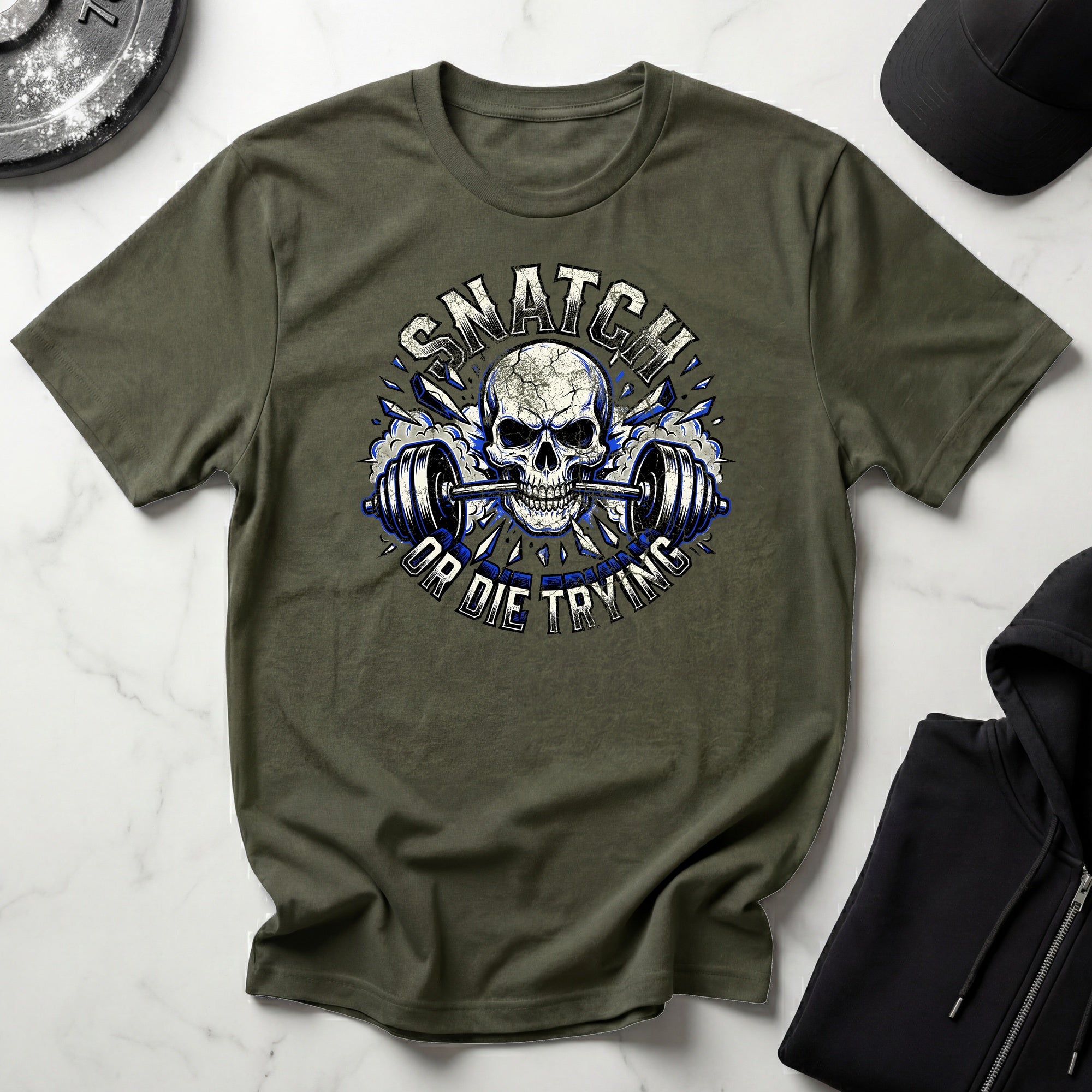 Snatch Or Die Weightlifting Gym T-Shirt