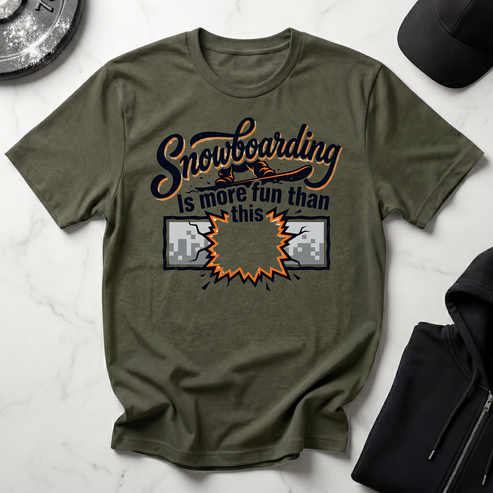 Snowboarding Is More Fun Than This Gym T-Shirt