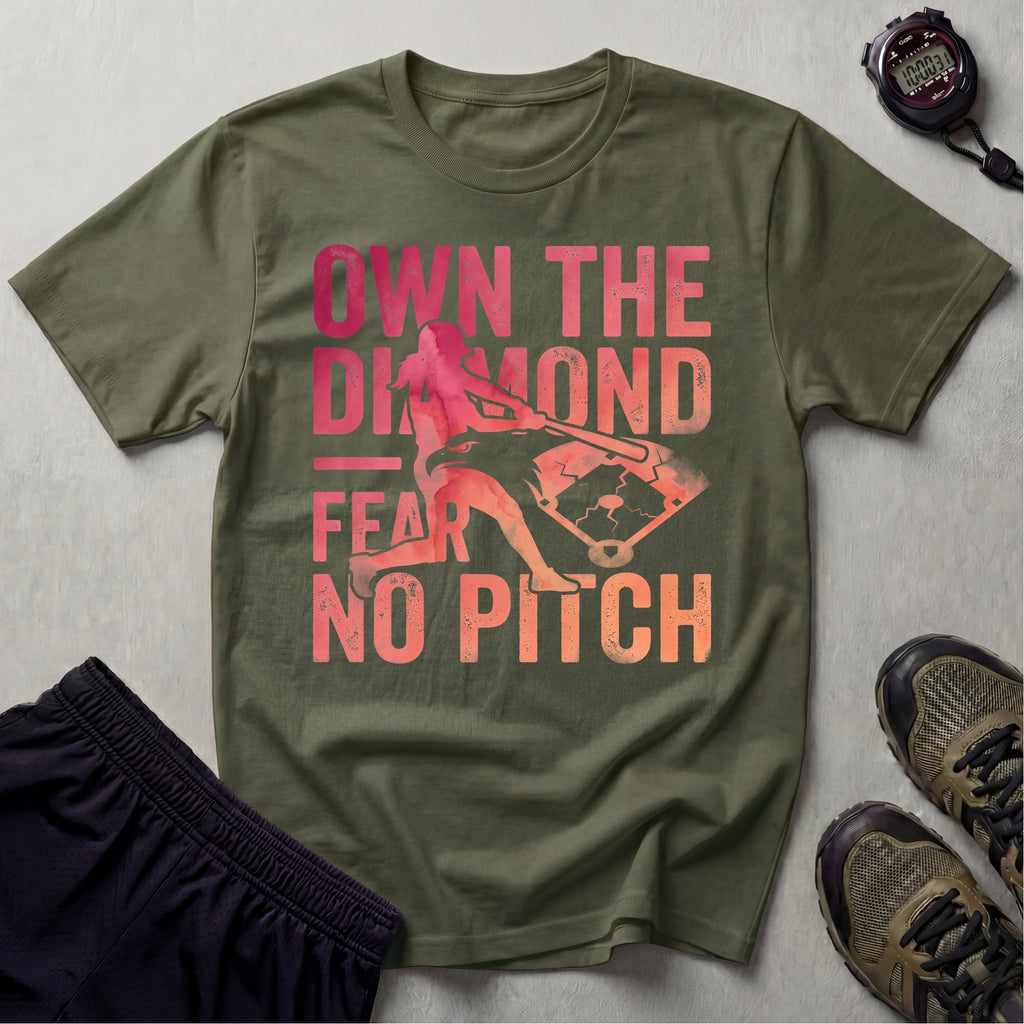 Softball Own The Diamond Gym T-Shirt
