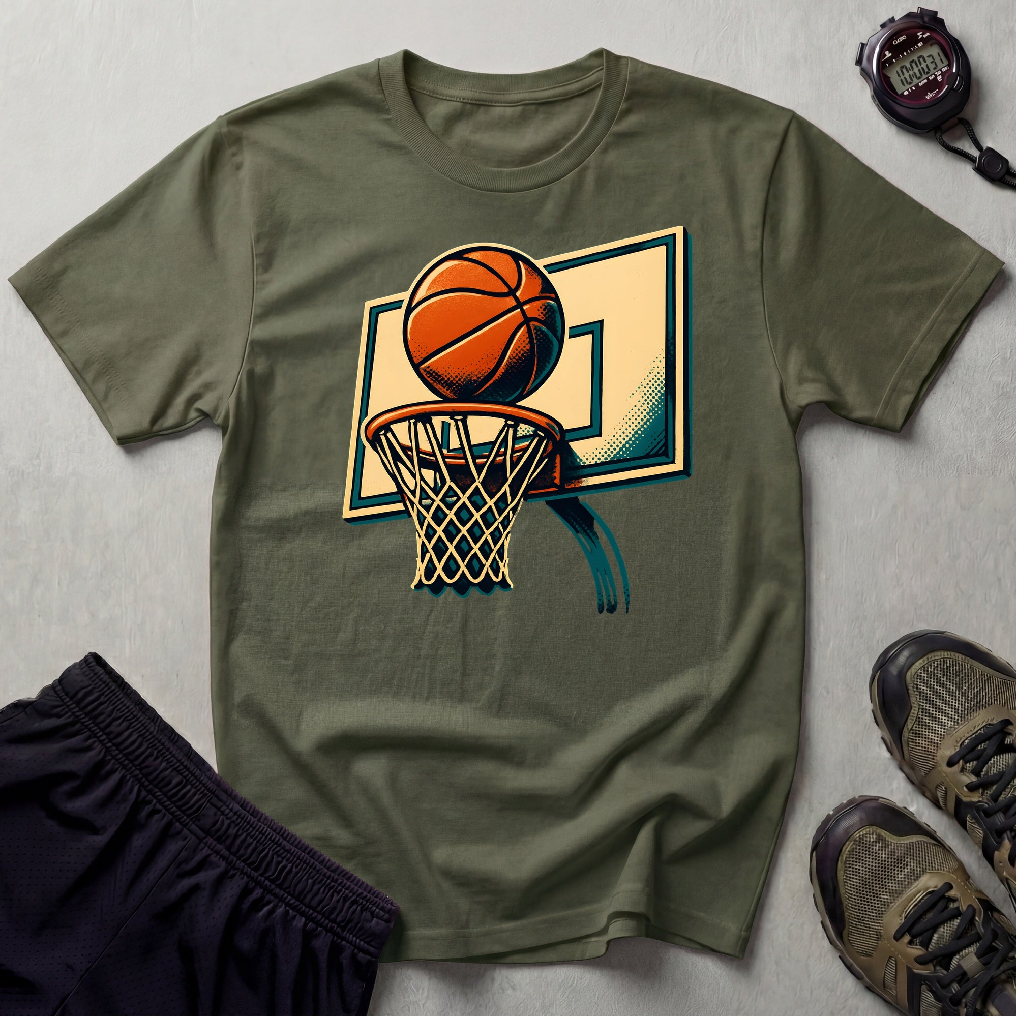 Basketball Hoop Dunk T-Shirt