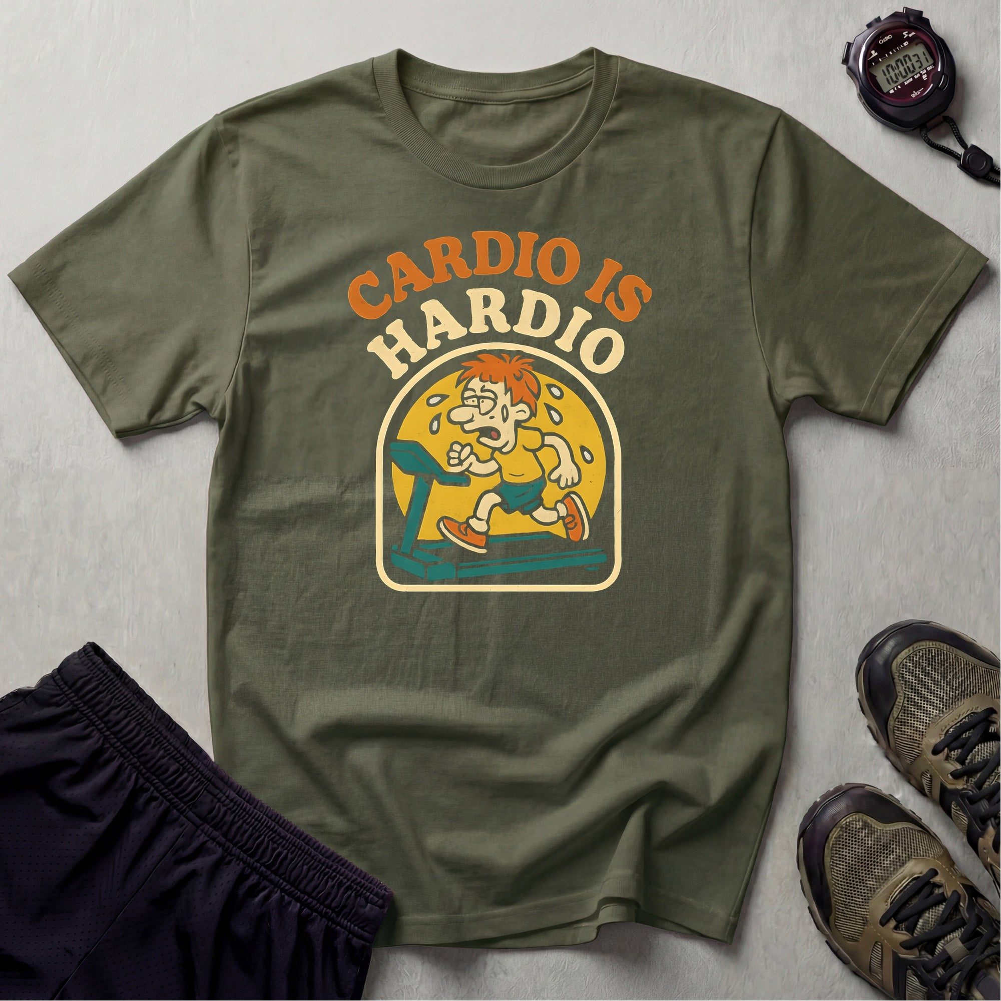Cartoon Treadmill Cardio T-Shirt