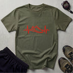 Sneaker Heartbeat Illustration T-Shirt