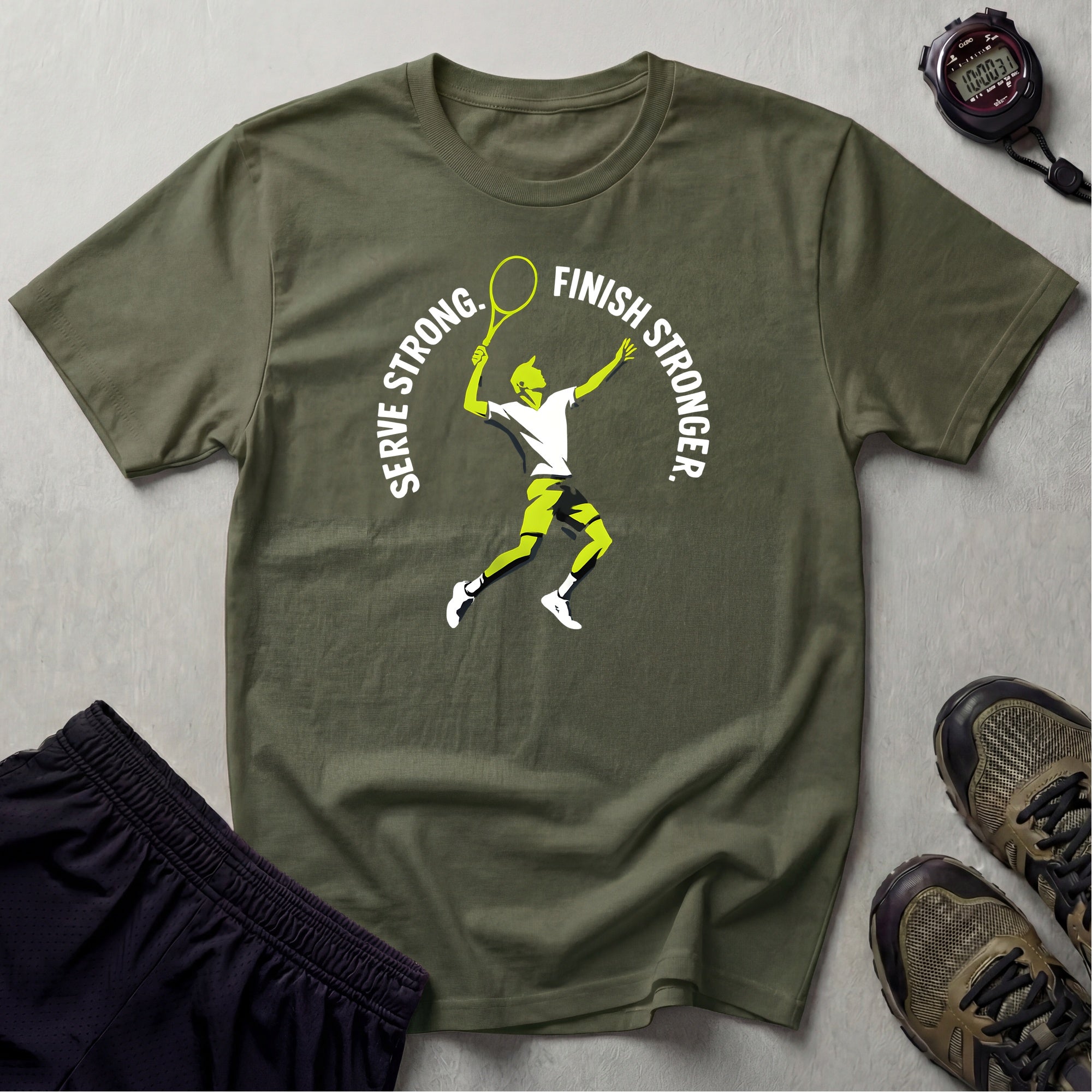 Tennis Player Jumping T-Shirt