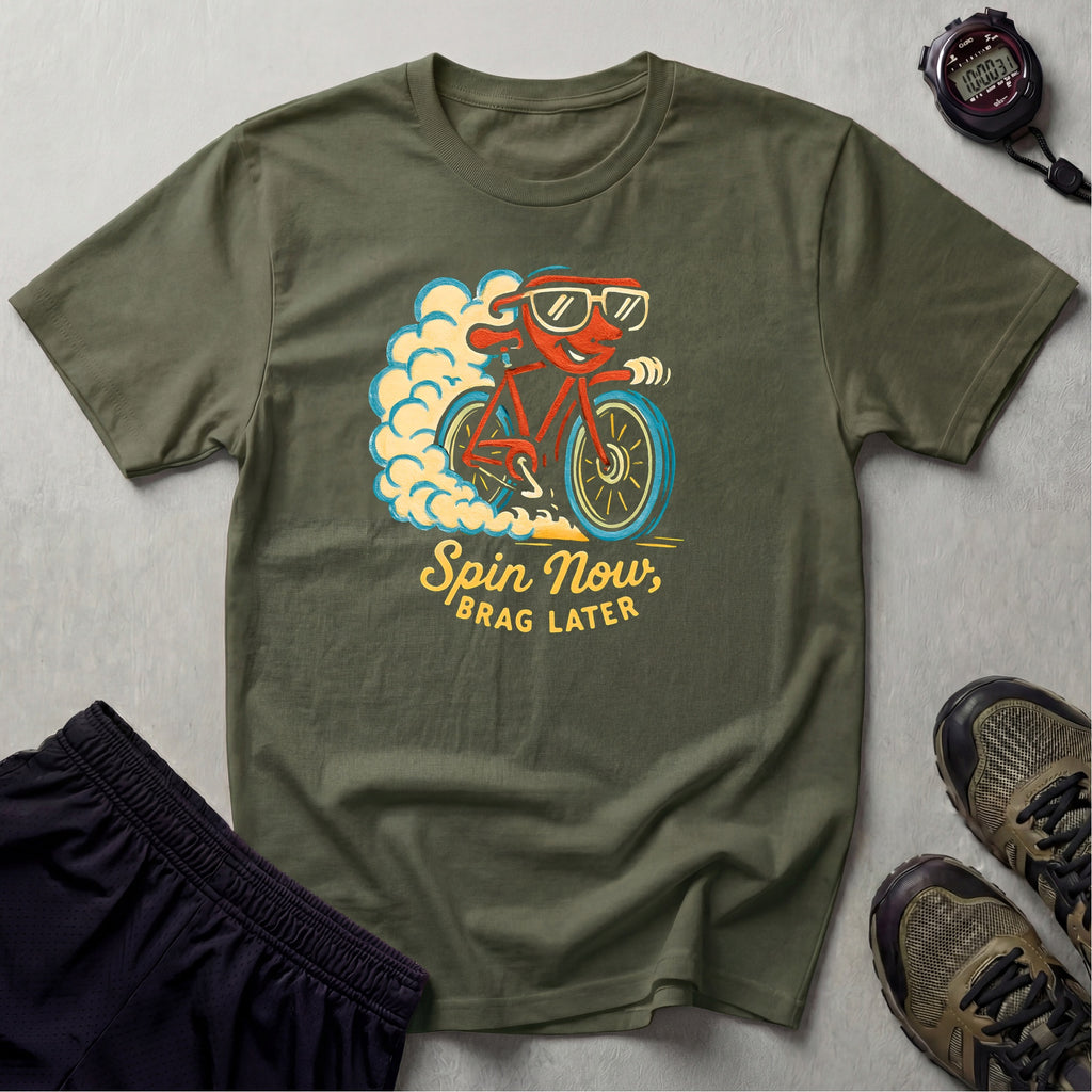 Spin Now Brag Later T-Shirt