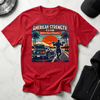 Amercan Strength Club Train Hard Gymwear T-Shirt