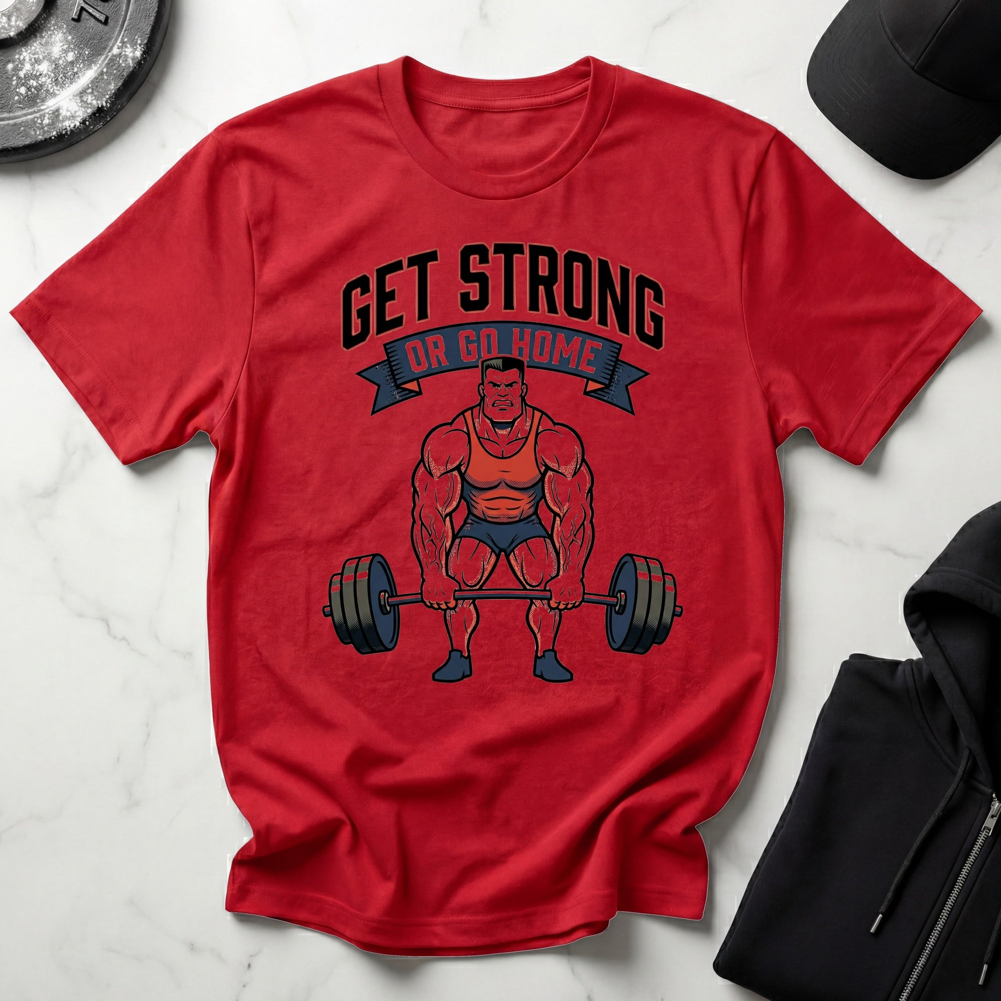 Get Strong 60s Gym T-Shirt