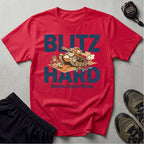 Gridiron USA Blitz Hard Retro Gym T-Shirt