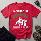 Gridiron Danger Zone Touchdown or Bail Gym T-Shirt